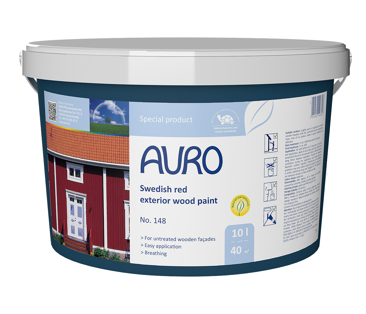 Swedish red exterior wood paint