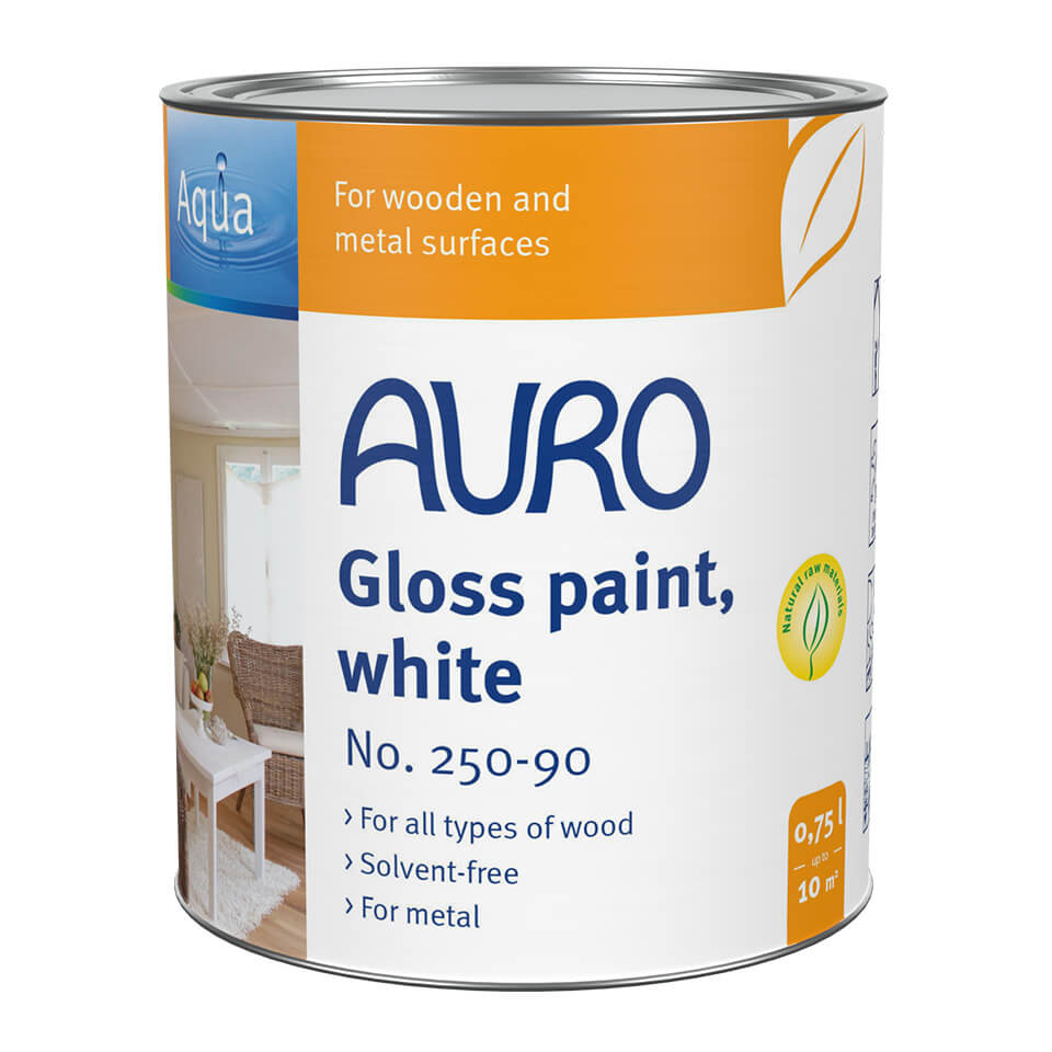 Gloss paint, white