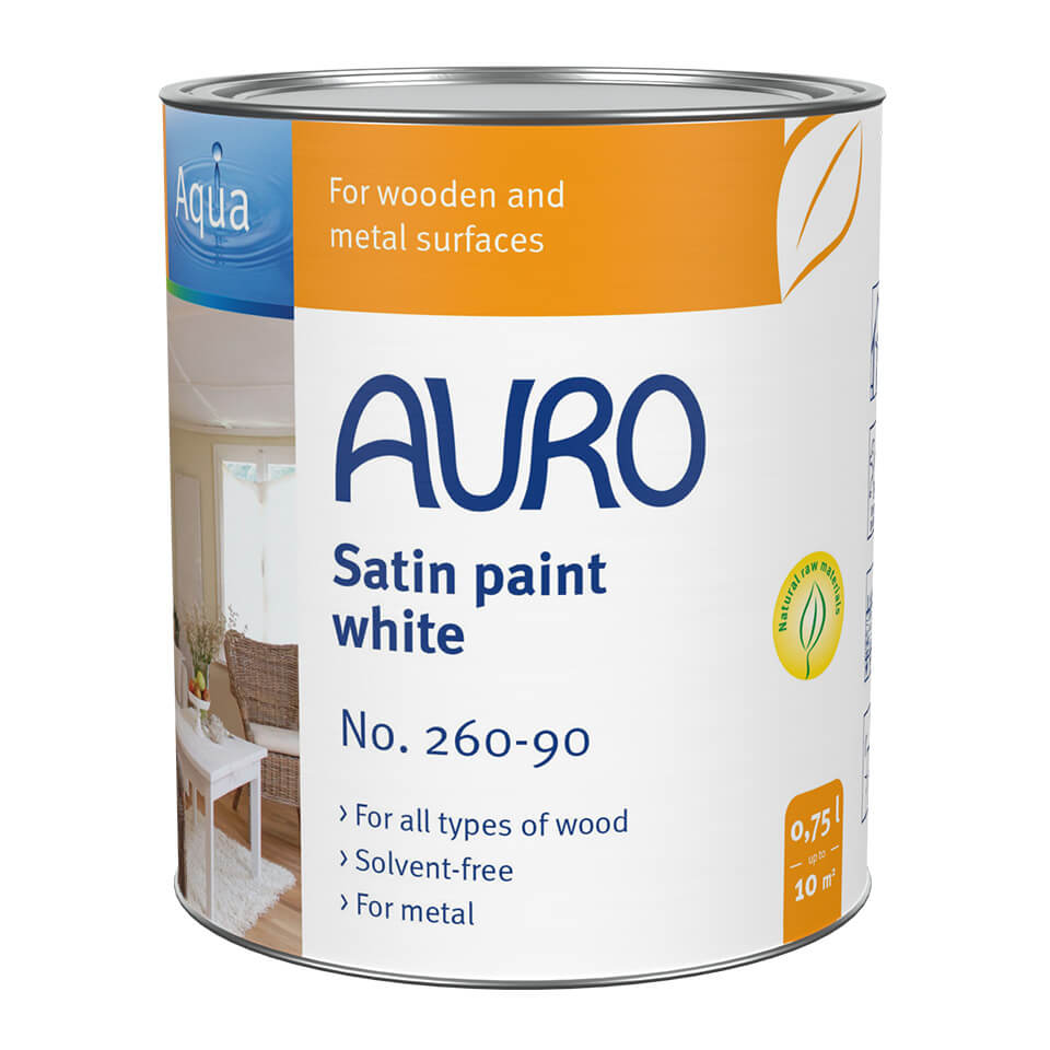Satin paint, white