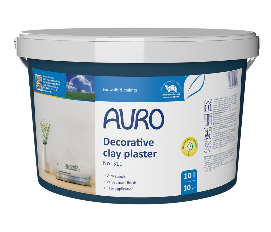 Decorative clay plaster