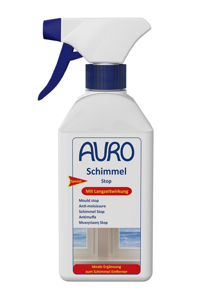 AURO Küf-Stop No. 413, 0,5 litre sprey şişe, beyaz etiketli, küfe karşı sonradan işlem için