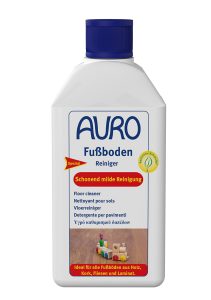 AURO Zemin Temizleyici No. 427, 0,5 litre şişede, beyaz etiketli ve ürün bilgileri içeren