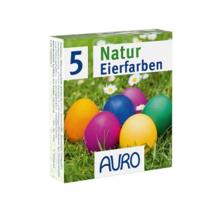 AURO Natural Egg Colours No. 500 in a small box with white label and colour details