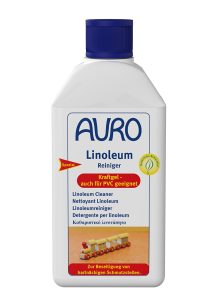AURO Linolyum Temizleyici No. 656, 0,5 litre teneke şişe, linolyum ve PVC zeminler için güçlü jel, derinlemesine temizler ve yüzeyi korur.
